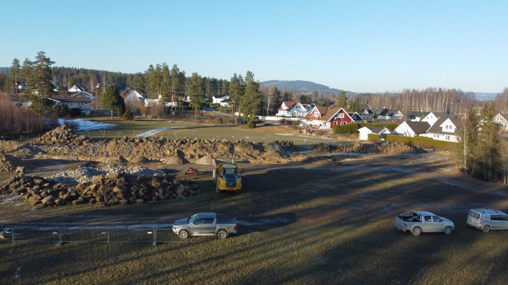 Veflen har grunnarbeidet for boligfeltet Ullern Solside