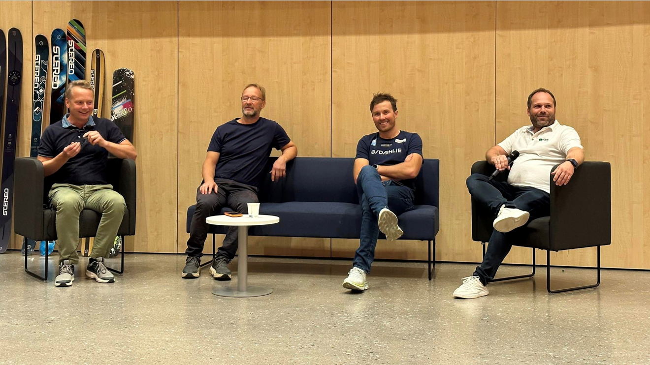 Bilde av Kjetil Andre Aamodt, Hans Otto Veflen og Emil Iversen