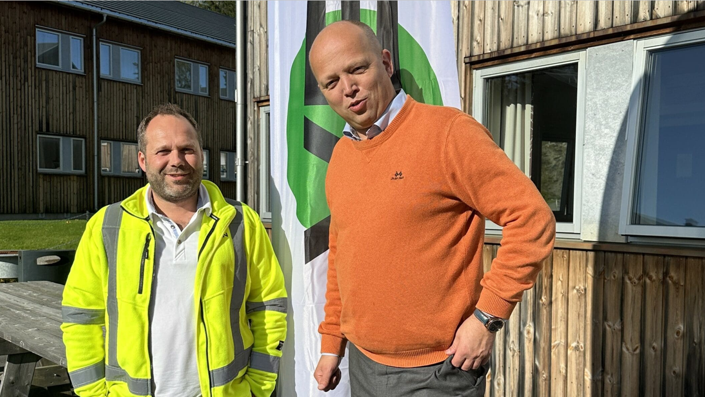 Bilde av Hans Otto Veflen og Trygve Slagsvold Vedum