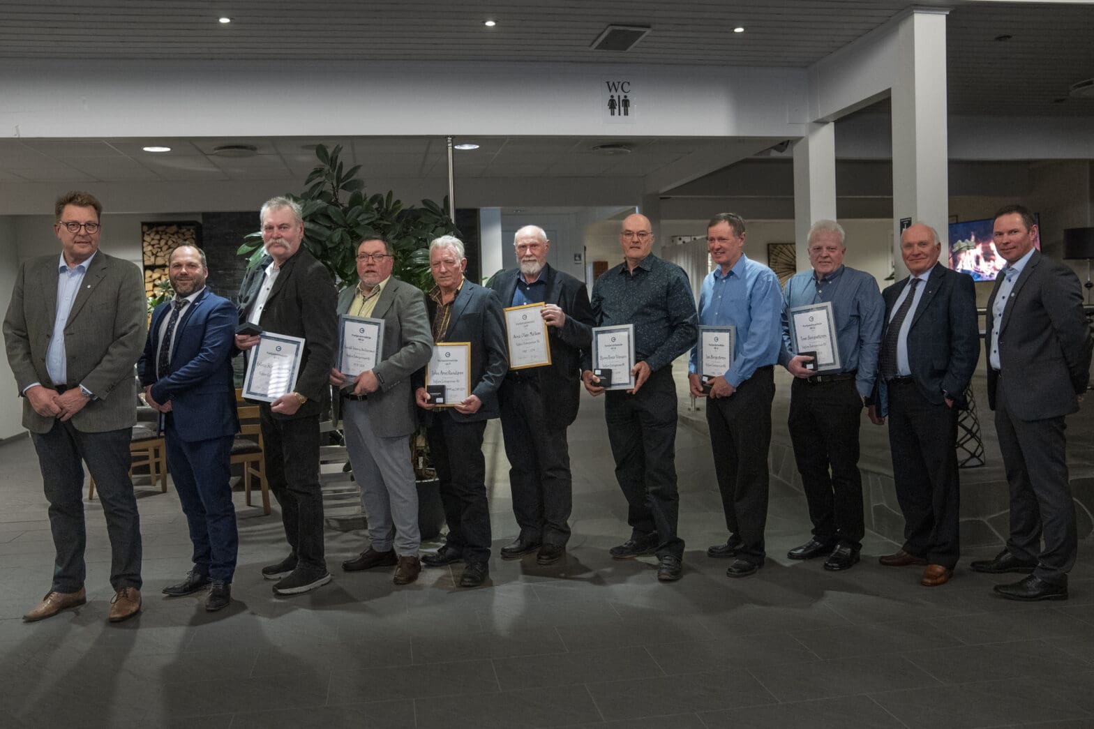 Bildet viser deltakere på veterantreffet