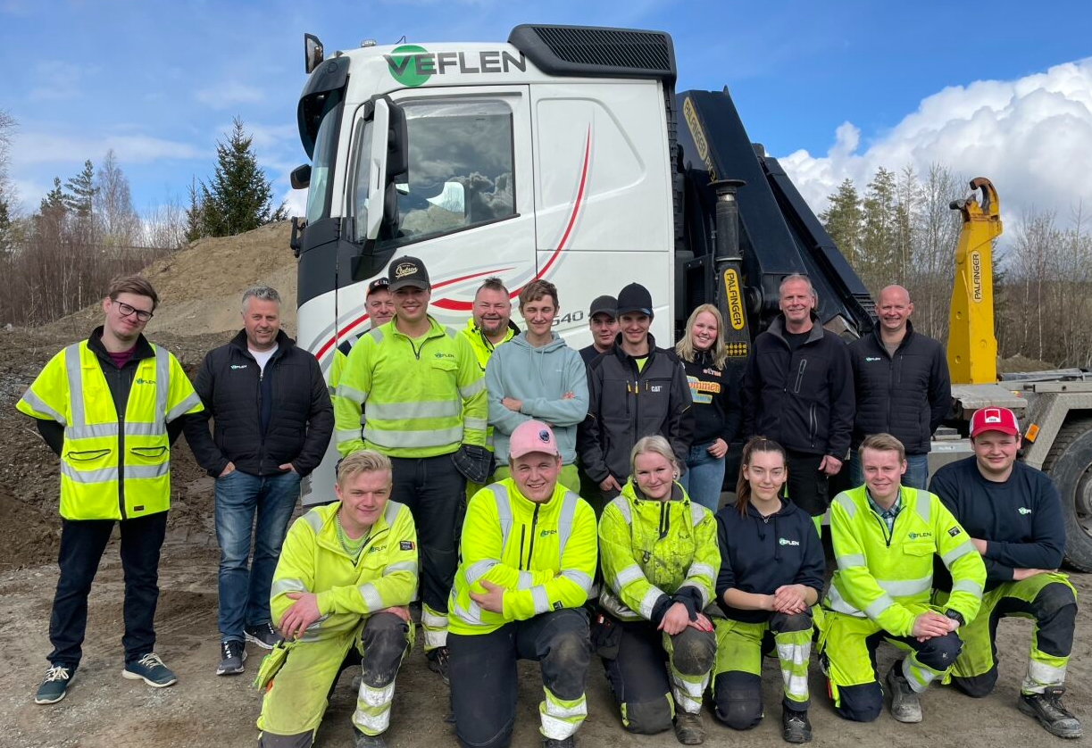 Bilde fra lærlingedagen hos Veflen i april 2024